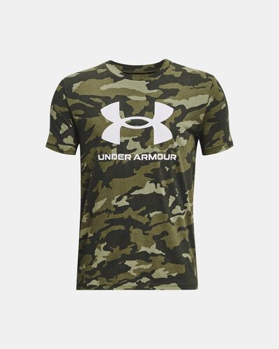 Boys' UA Sportstyle Logo Printed Short Sleeve