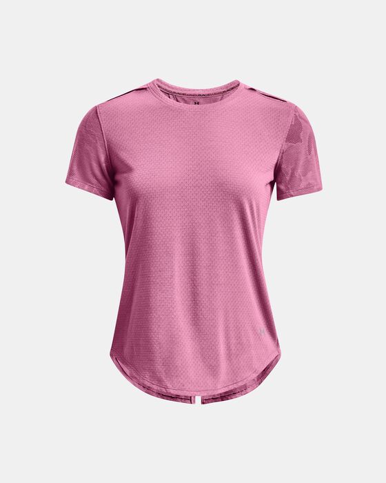 Women's UA Streaker SnowCloud Short Sleeve image number 4