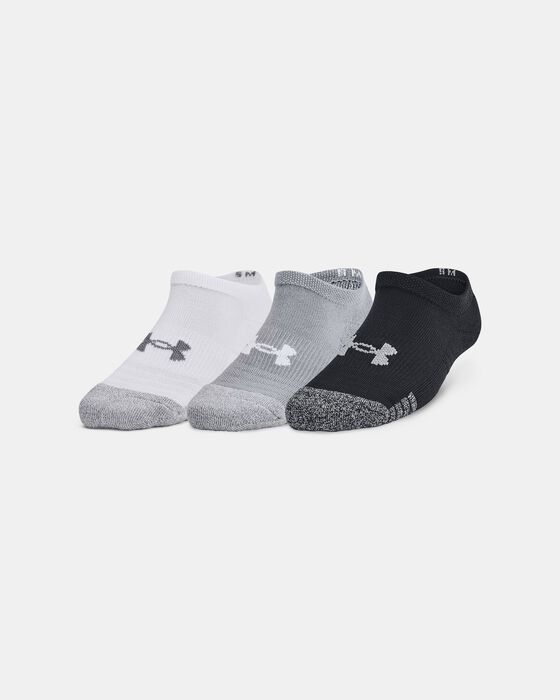 Kids' HeatGear® 3-Pack No Show Socks image number 0