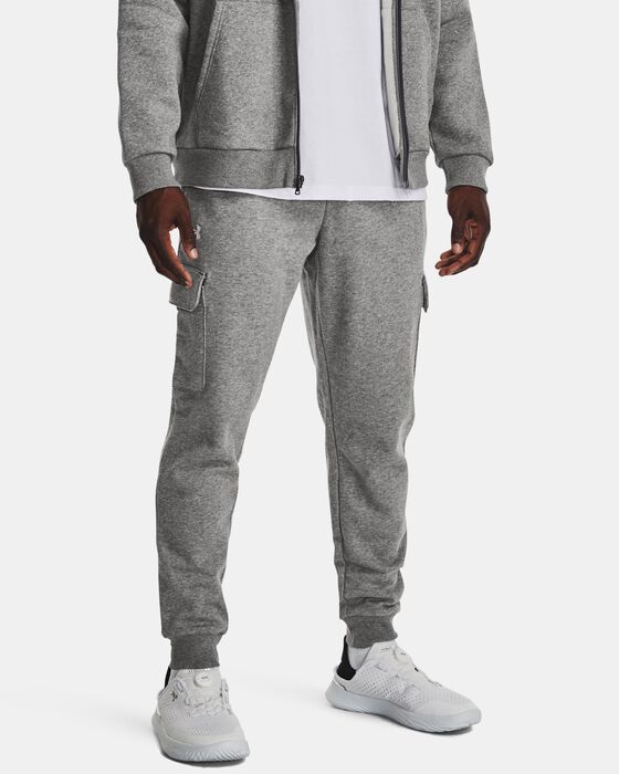 Men's UA Rival Fleece Cargo Joggers image number 0