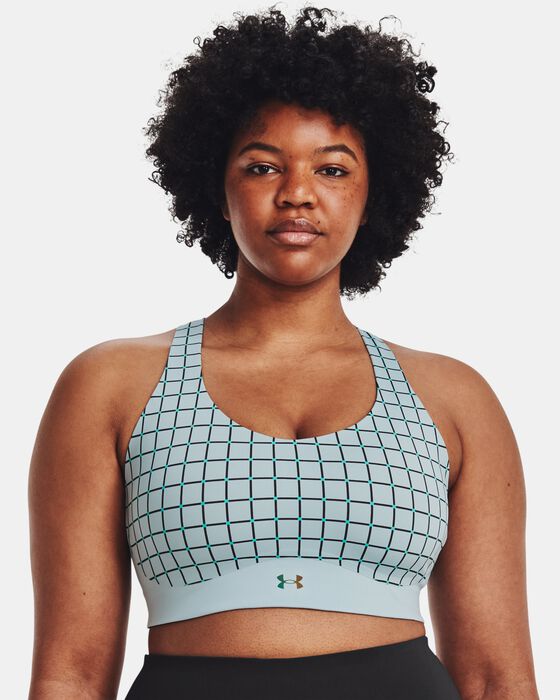 Women's UA RUSH™ SmartForm Mid Printed Sports Bra image number 3