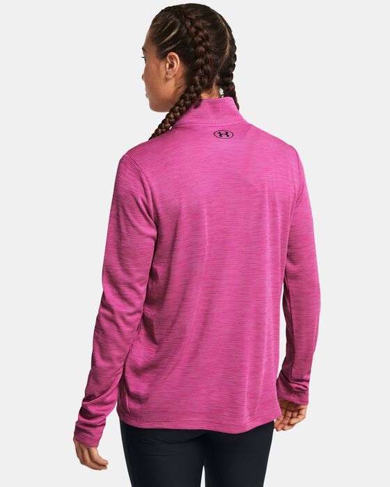 Women's UA Tech™ Textured ™½ Zip image number 1