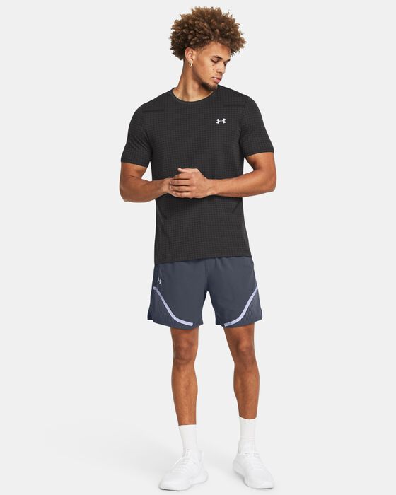 Men's UA Seamless Grid Short Sleeve image number 2