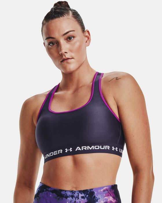 Women's Armour® Mid Crossback Sports Bra image number 2