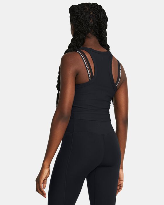 Women's UA Meridian Rib Crop Tank image number 1