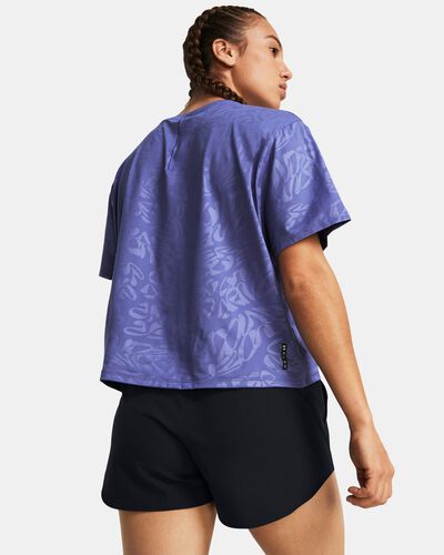 Women's UA Vanish Energy Emboss Crop Short Sleeve