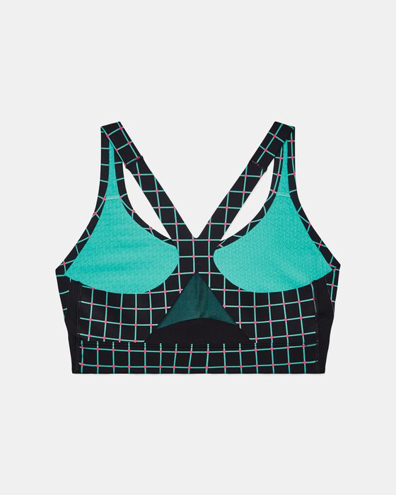 Women's UA RUSH™ SmartForm Mid Printed Sports Bra image number 2