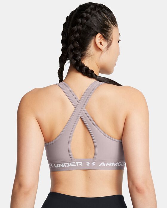 Women's Armour® Mid Crossback Sports Bra image number 5