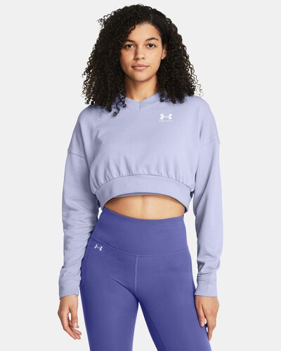 Women's UA Rival Terry Oversized Crop Crew