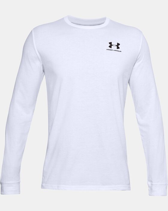 Men's UA Sportstyle Left Chest Long Sleeve image number 4