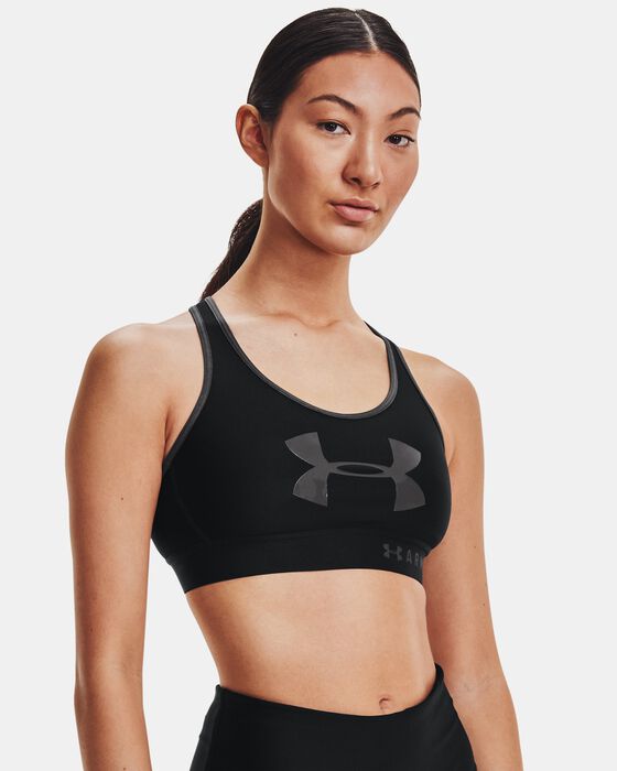 Women's Armour® Mid Keyhole Graphic Sports Bra image number 0