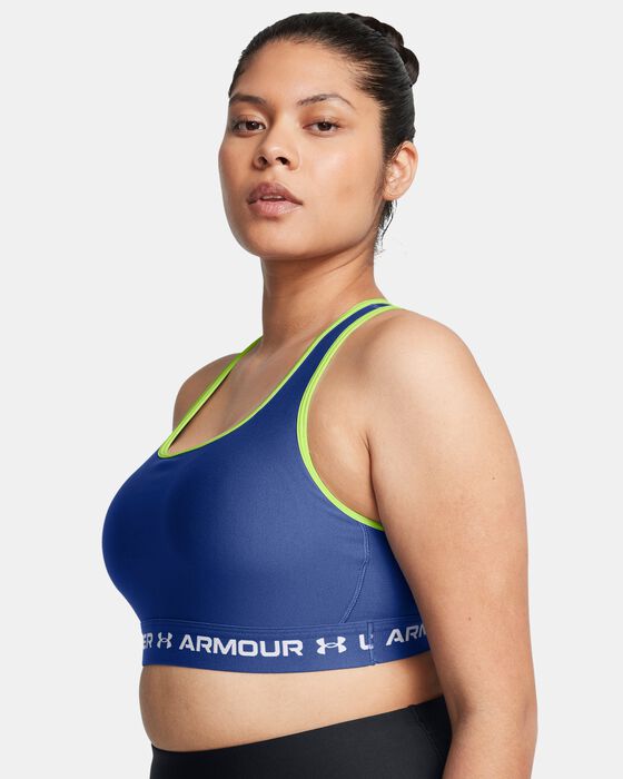 Women's Armour® Mid Crossback Sports Bra image number 3