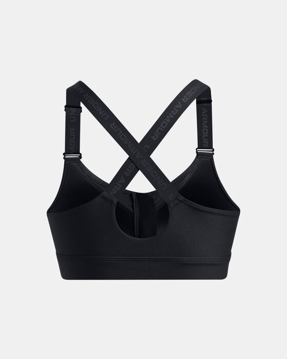 Women's UA Infinity 2.0 High Zip Sports Bra image number 6