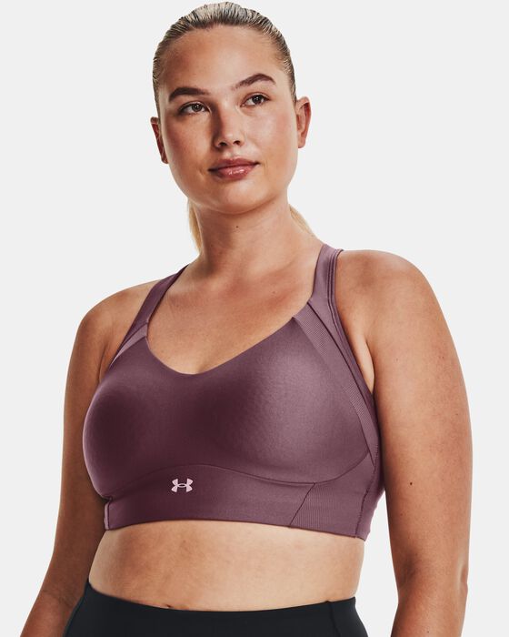 Women's UA Infinity Mid Rib Sports Bra image number 4