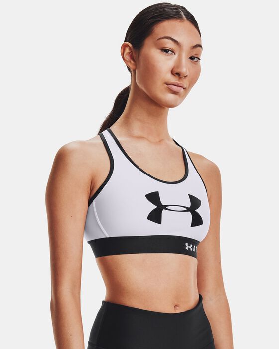 Women's Armour® Mid Keyhole Graphic Sports Bra image number 1