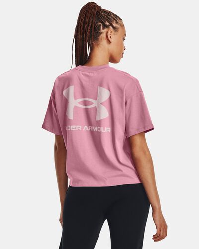 Women's UA Logo LC Oversized Heavyweight Short Sleeve