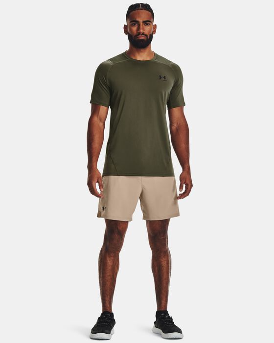 Men's HeatGear® Armour Fitted Short Sleeve image number 2