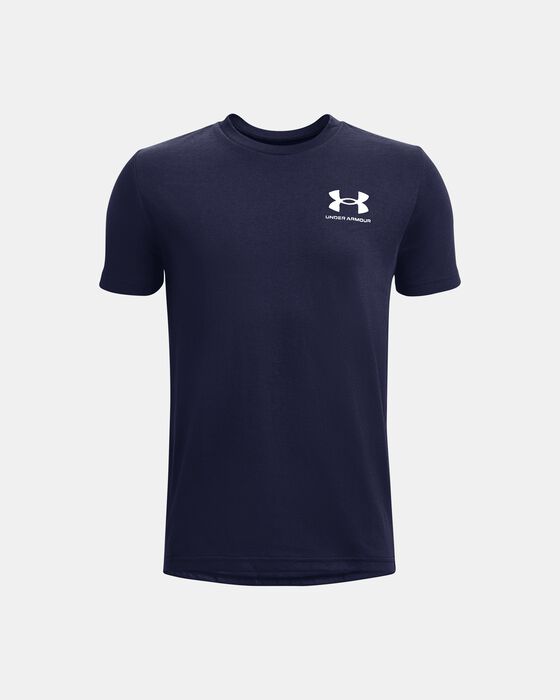 Boys' UA Sportstyle Left Chest Short Sleeve image number 0