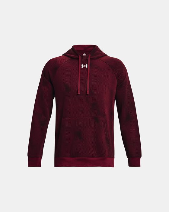 Men's UA Rival Fleece Printed Hoodie image number 4