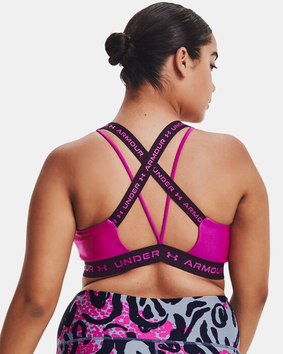 Women's UA Crossback Low Sports Bra image number 7