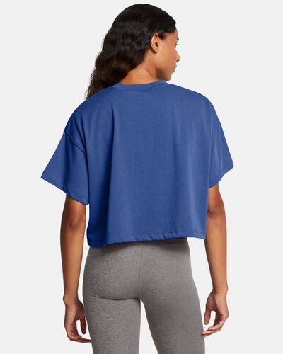 Women's UA Varsity Mix Heavyweight Crop Short Sleeve