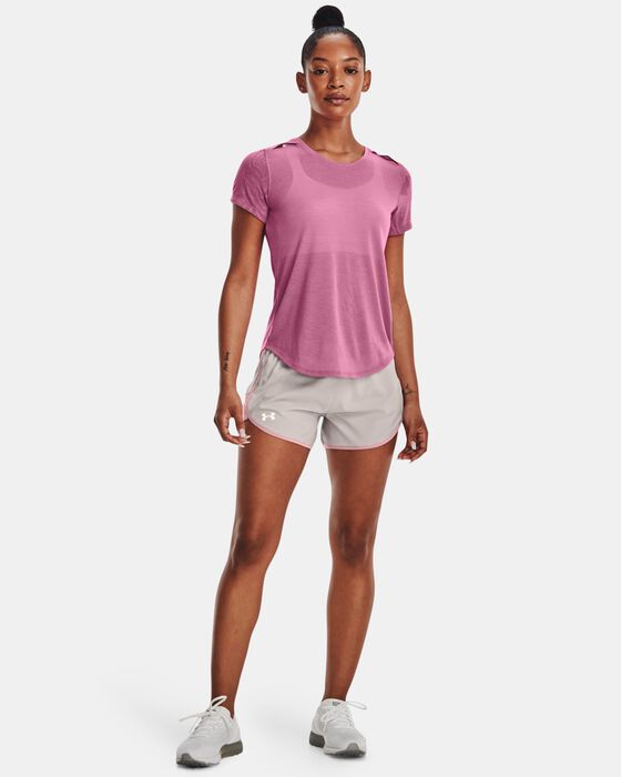 Women's UA Streaker SnowCloud Short Sleeve image number 2