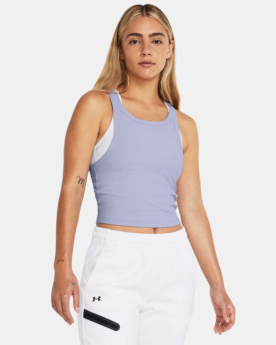 Women's UA Meridian Rib Crop Tank image number 0