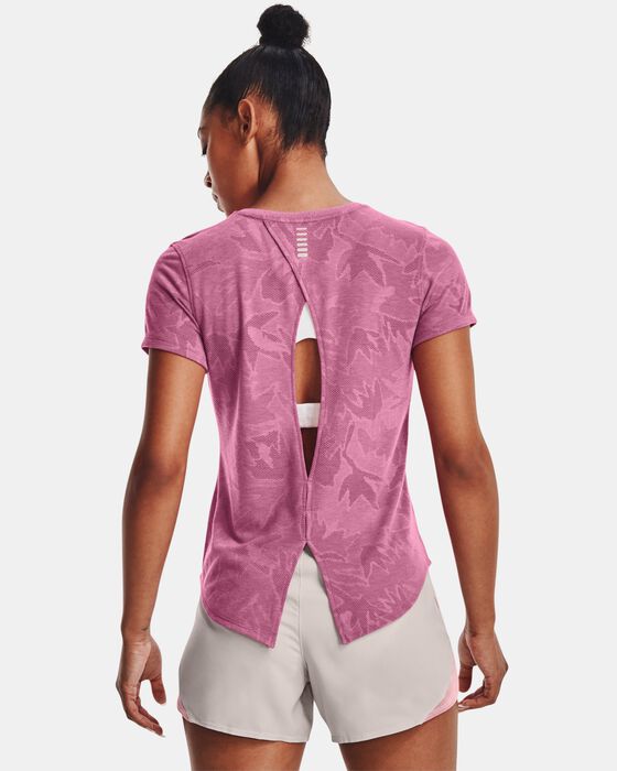 Women's UA Streaker SnowCloud Short Sleeve image number 1