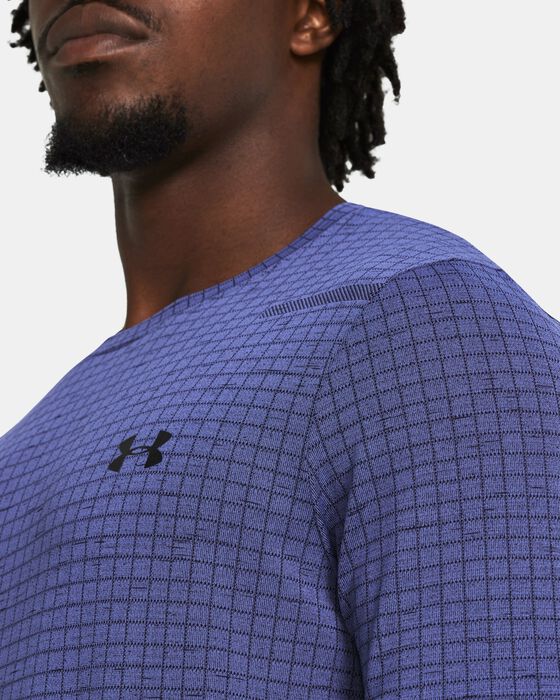 Men's UA Seamless Grid Short Sleeve image number 2