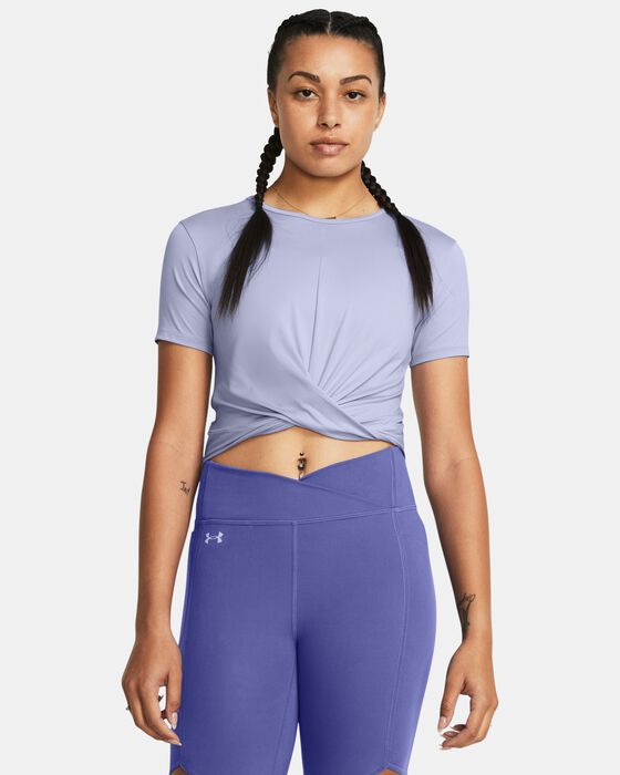 Women's UA Motion Crossover Crop Short Sleeve image number 0