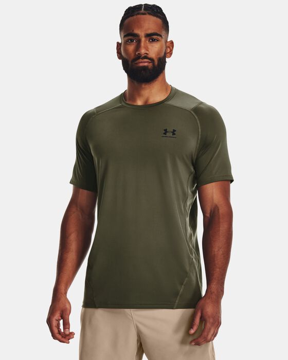 Men's HeatGear® Armour Fitted Short Sleeve image number 0