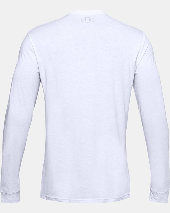 Men's UA Sportstyle Left Chest Long Sleeve image number 5