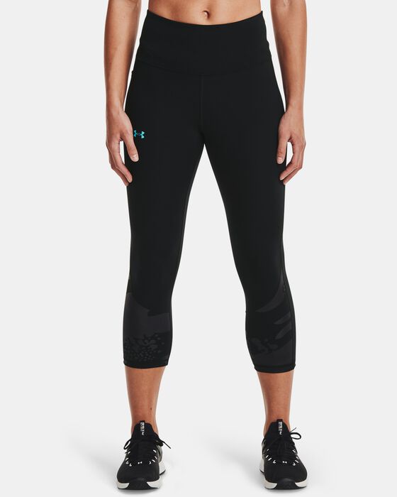 Women's UA RUSH™ No-Slip Waistband Tonal Capris image number 0