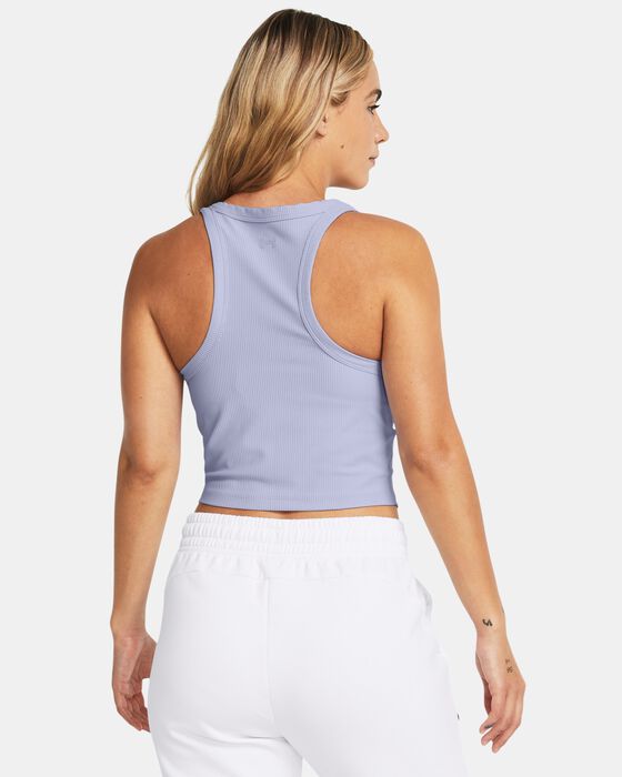 Women's UA Meridian Rib Crop Tank image number 1