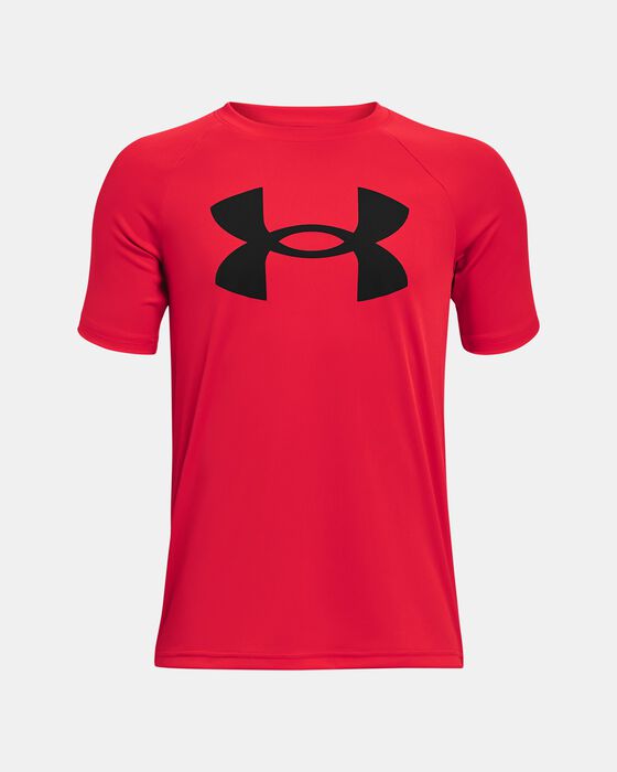 Boys' UA Tech™ Big Logo Short Sleeve image number 0