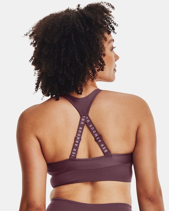 Women's UA Infinity Mid Rib Sports Bra image number 5