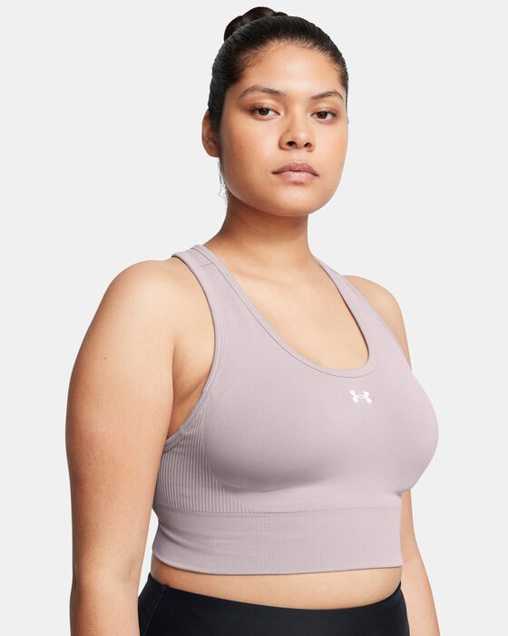 Women's UA Vanish Seamless Mid Sports Bra image number 3