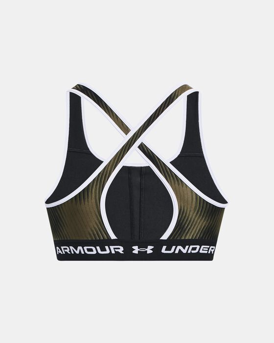 Women's Armour® Mid Crossback Printed Sports Bra image number 11