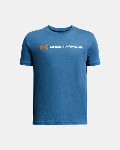 Boys' UA Logo Wordmark Short Sleeve