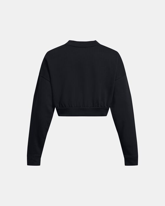 Women's UA Rival Terry Oversized Crop Crew image number 3