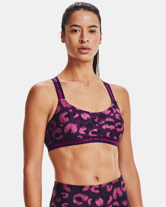 Women's UA Crossback Low Print Sports Bra image number 0