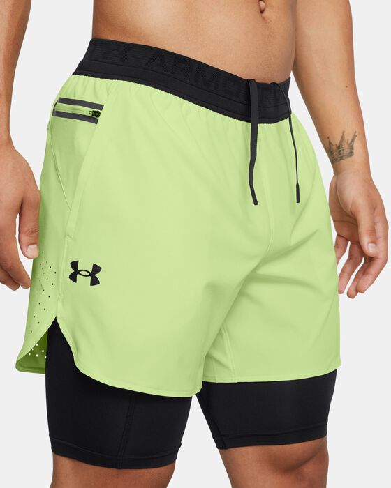 Men's UA Peak Woven 2-in-1 Shorts image number 3