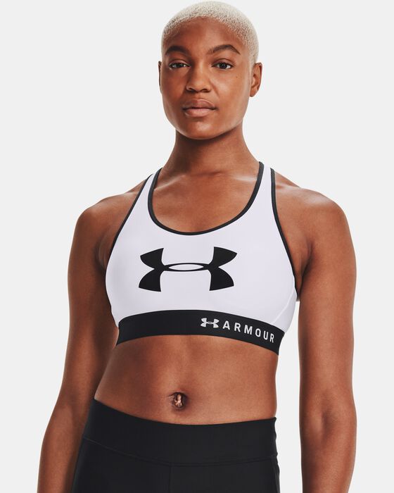 Women's Armour® Mid Keyhole Graphic Sports Bra image number 3