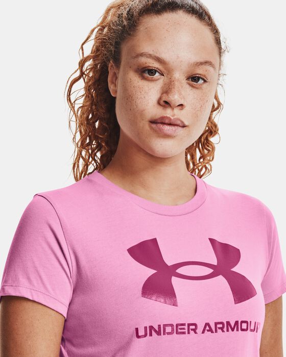 Women's UA Sportstyle Graphic Short Sleeve image number 3