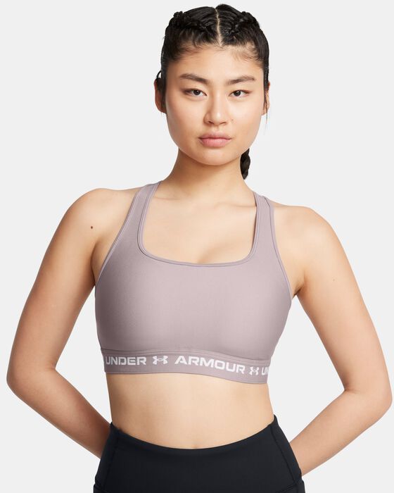 Women's Armour® Mid Crossback Sports Bra image number 2