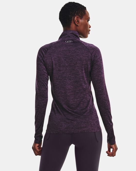 Buy Under Armour Women's UA Tech Twist ½ Zip Training Top Purple in KSA -SSS