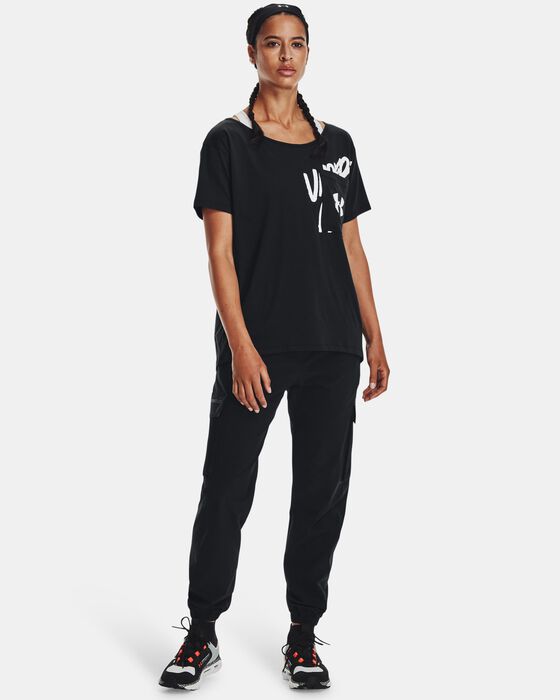 Women's UA Oversized Wordmark Graphic T-Shirt image number 2