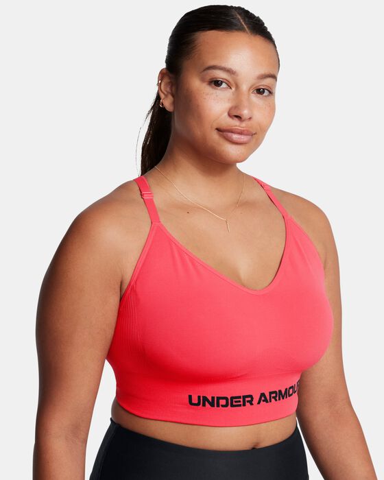 Women's UA Vanish Seamless Low Sports Bra image number 3