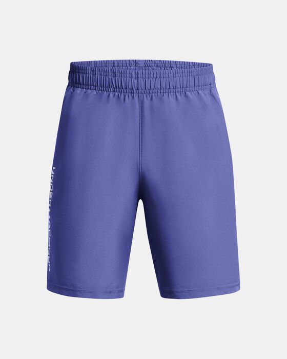 Boys' UA Woven Wordmark Shorts image number 0