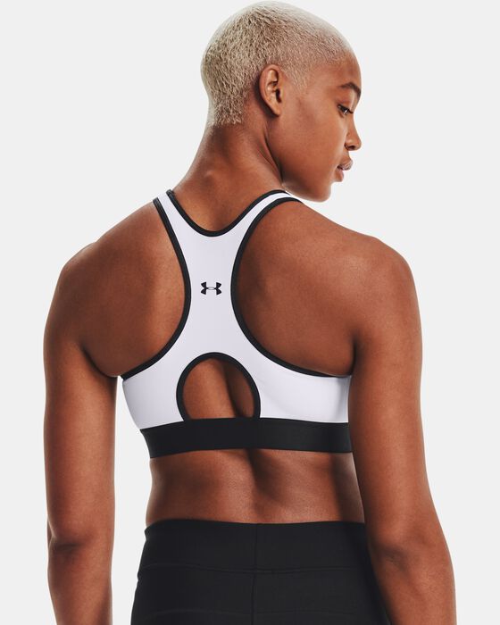 Women's Armour® Mid Keyhole Graphic Sports Bra image number 6